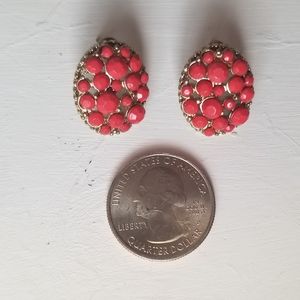 Coral Statement Earrings